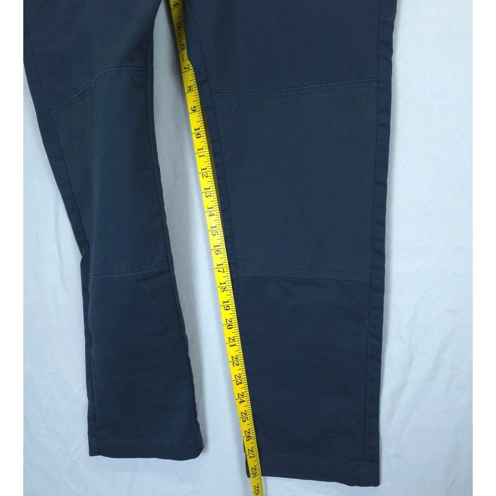 Dickies Skinny Straight Double Knee Utility Work Pants Men 36x29 Navy Blue